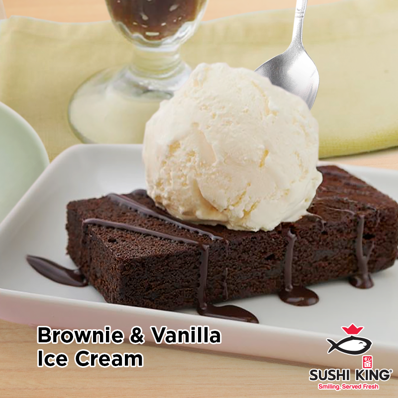 Brownie & Vanilla Ice Cream